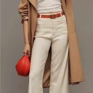 Anthropologie Maeve White Pants